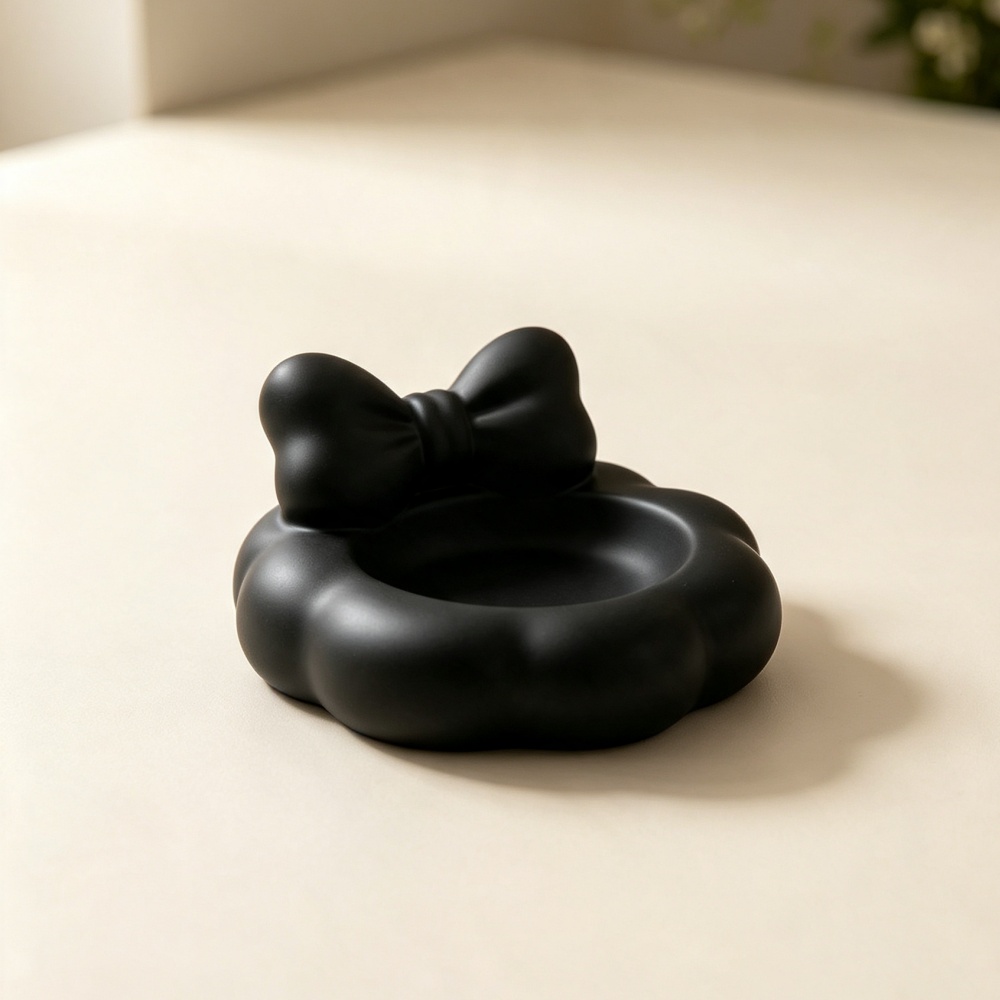 3Dプリント製ブラックボウジュエリートレイ、キュートなリボン - Organza Ribbon Spool のレビューと価格