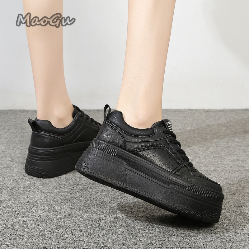 身長を伸ばすプラットフォーム ホワイトスニーカー 女性用 レ - Guipure Lace Panel のレビューと価格