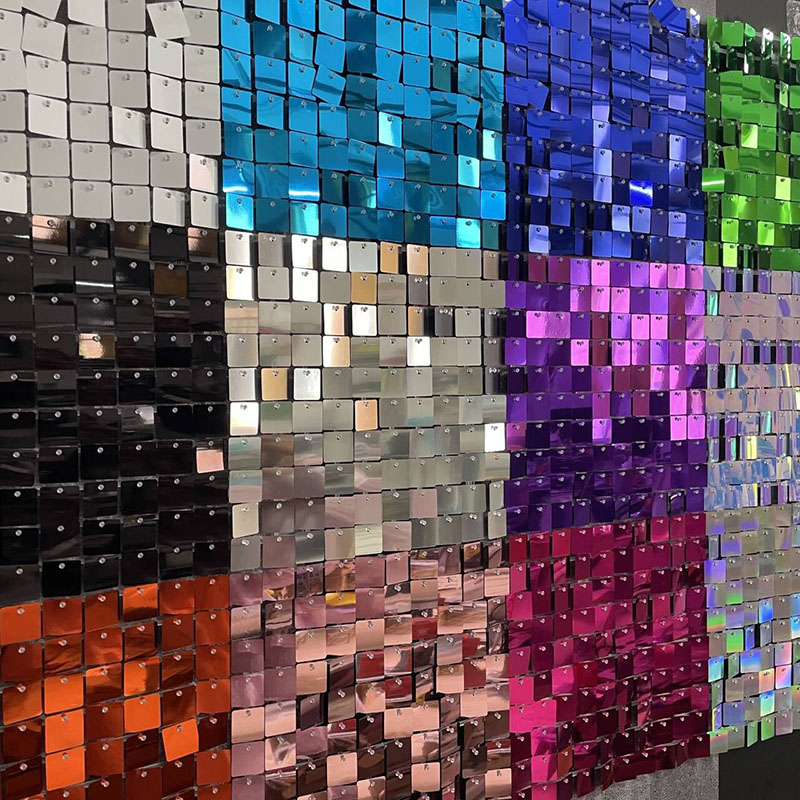 6/12/16/18/24/25/26/27 個シマー壁背景 - Sequin Fabric Panel のレビューと価格